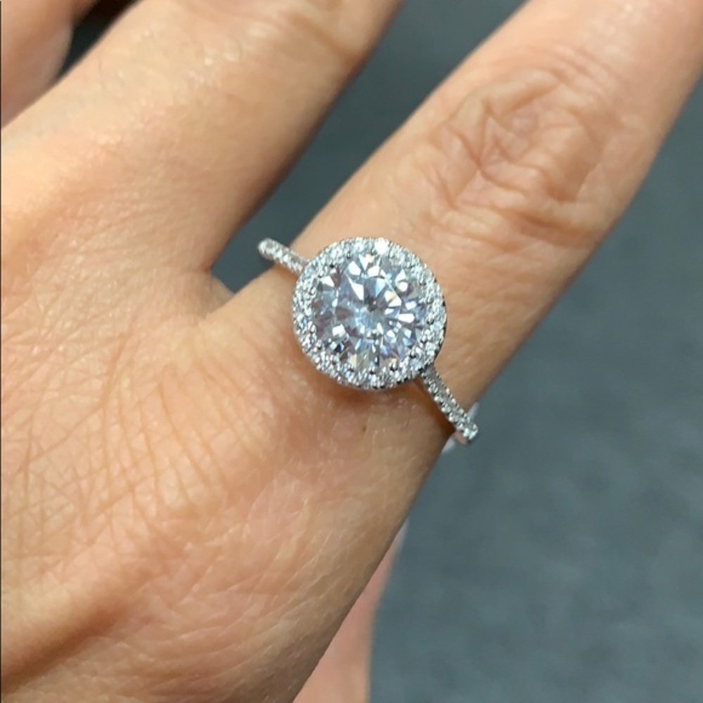 2ct Solitaire Round Engagement Ring size 10